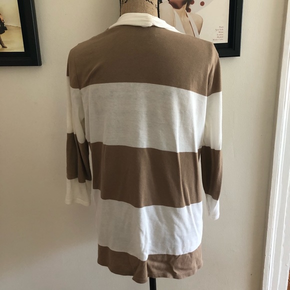 Talbots striped open cardigan - Picture 3 of 4